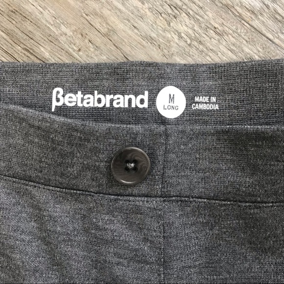 NWT Betabrand DPYP Silver Pinstripe in M Long - Picture 2 of 3